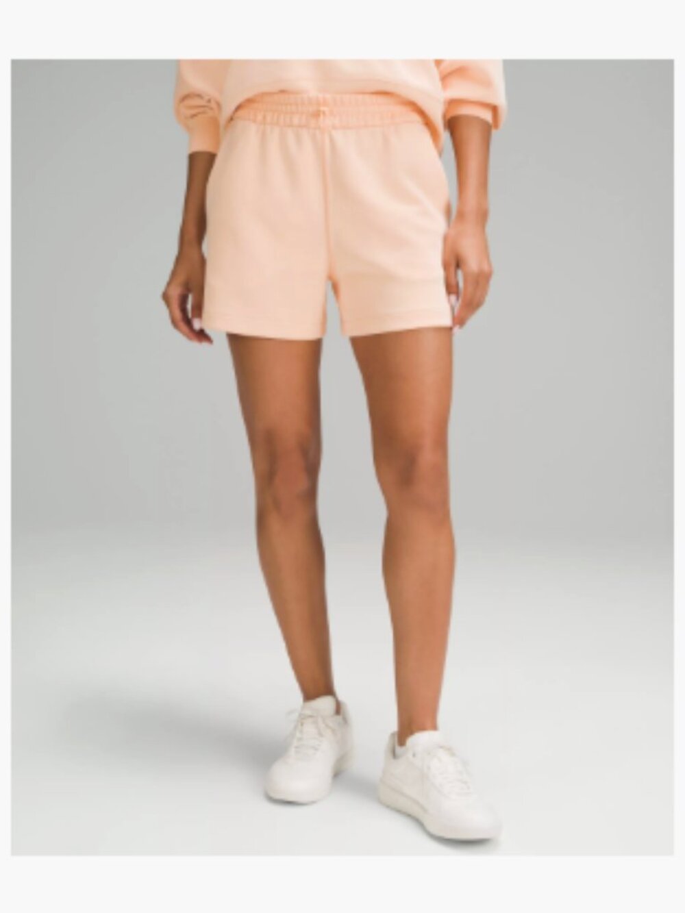 Lululemon Softstreme High Rise Short 4" Peach Bellini Size 10
